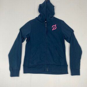 Peloton Women's Full Zip Jacket Blue Hoodie Size M Comfort Sweater Comfort‎ New